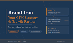 Brand Iron: Your GTM Strategy & Growth Partner. Plan. Launch. Scale. With clarity and precision.